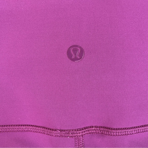 Lululemon Hot To Street Regal Plum Mesh Skinny 10 Crop Legging - Rare - Picture 5 of 8